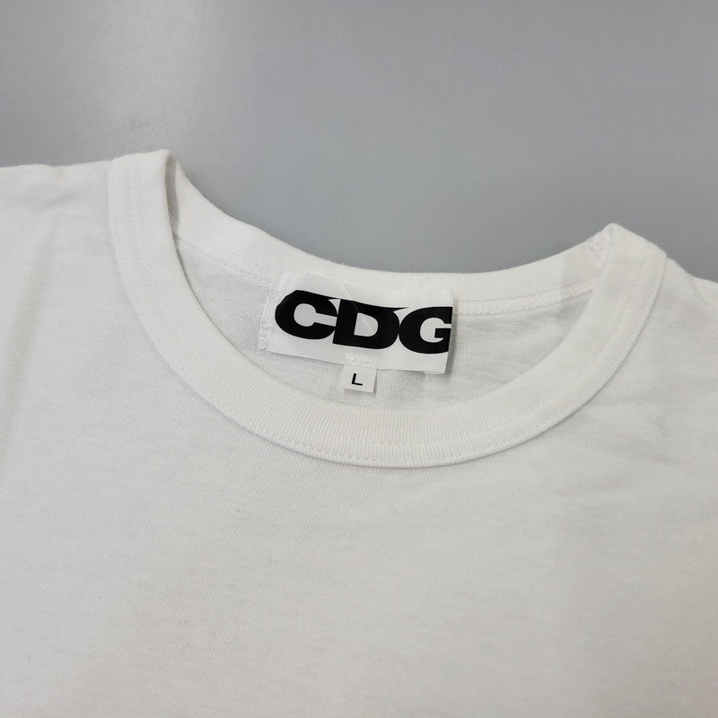 【中古品】【メンズ】 COMME des GARCONS コムデギャルソン 1986 COMME DES GARCONS T-SHIRT SZ-T028 AD2024 Tシャツ 半袖 140-260702-as-13-izu サイズ:L カラー:ホワイト 万代Net店