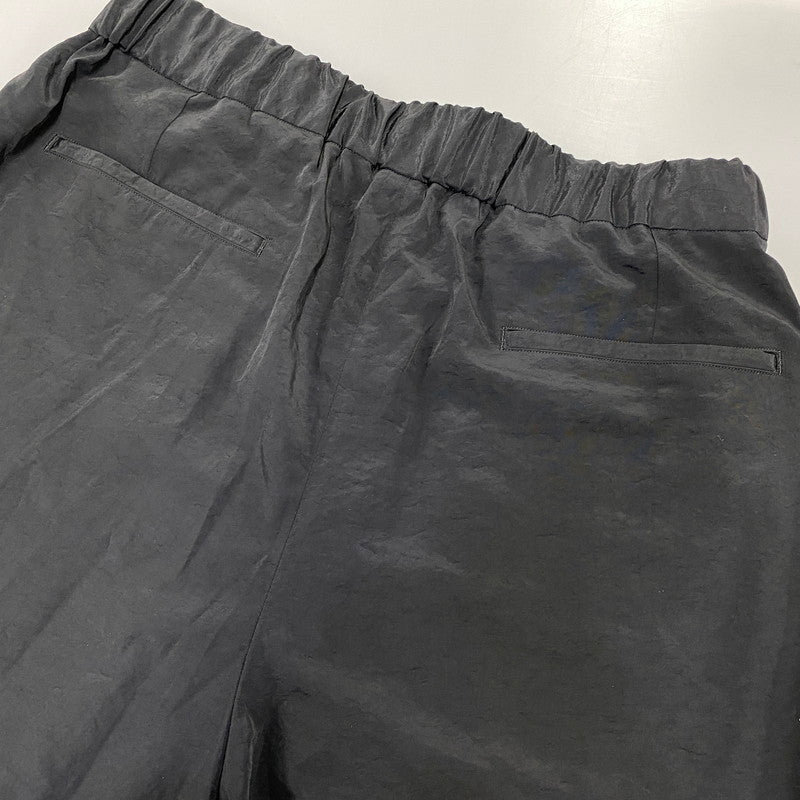 【中古品】【メンズ】 BLANC YM ブランワイエム BL-26SS-SSCHP SALT SHRINK CUPRO HARF PANTS キュプラ ハーフ パンツ ボトムス 151-260703-kh-04-izu サイズ:S カラー:ブラック 万代Net店