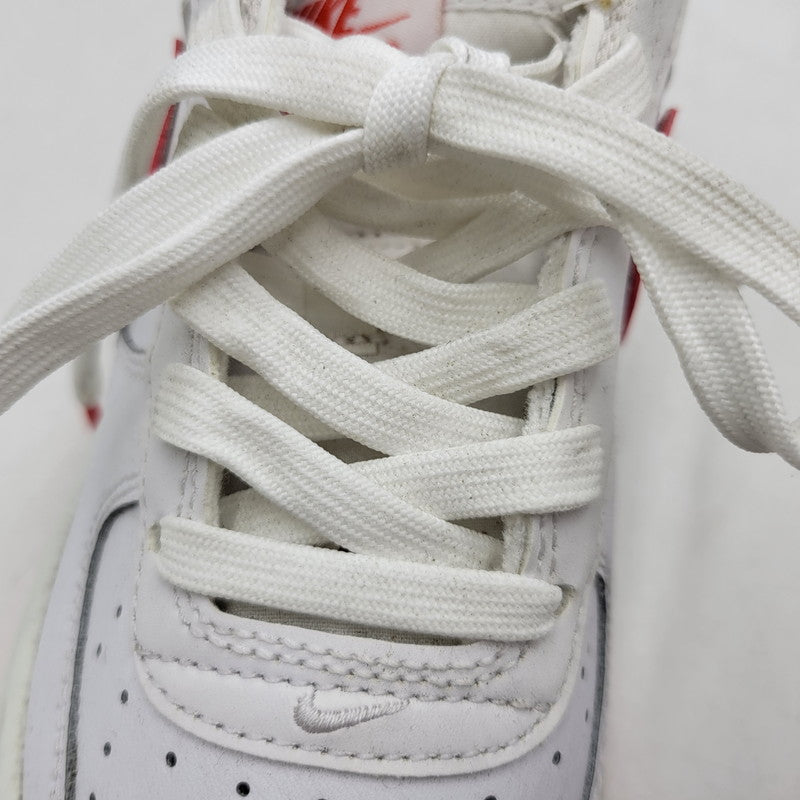 【中古品】【レディース】 NIKE ナイキ GS AIR FORCE 1 LOW DV7762-101 GS エアフォース1 ロー スニーカー 靴 166-260708-as-24-izu サイズ:23.5cm カラー:WHITE/PICANTE RED/WHITE 万代Net店