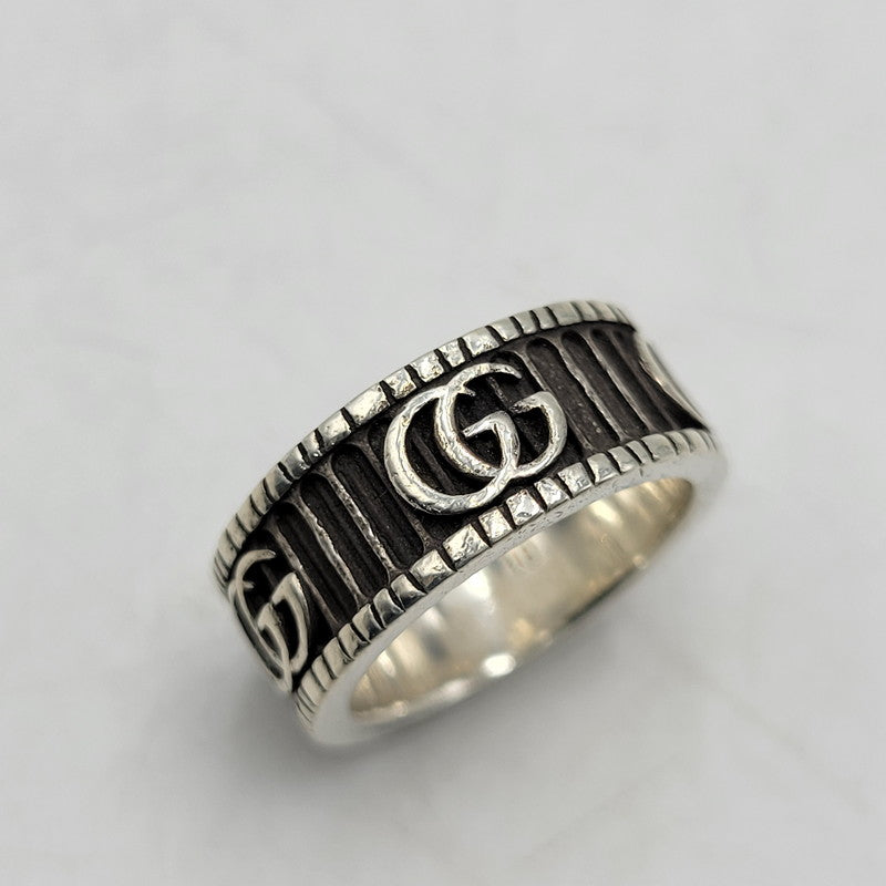 【中古品】【メンズ/レディース】 GUCCI グッチ AG925 ダブル G リング 指輪 アクセサリー 182-260710-ay-11-izu サイズ:10 カラー:シルバー 万代Net店