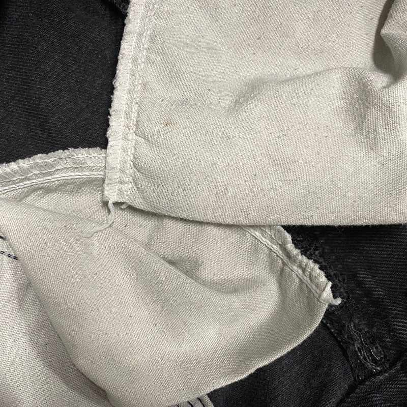 【中古品】【メンズ】 USED REMAKE TRACK DENIM PANTS リメイク トラック パンツ ボトムス ズボン 157-260710-cs-01-izu カラー:ブラック×ブルー 万代Net店