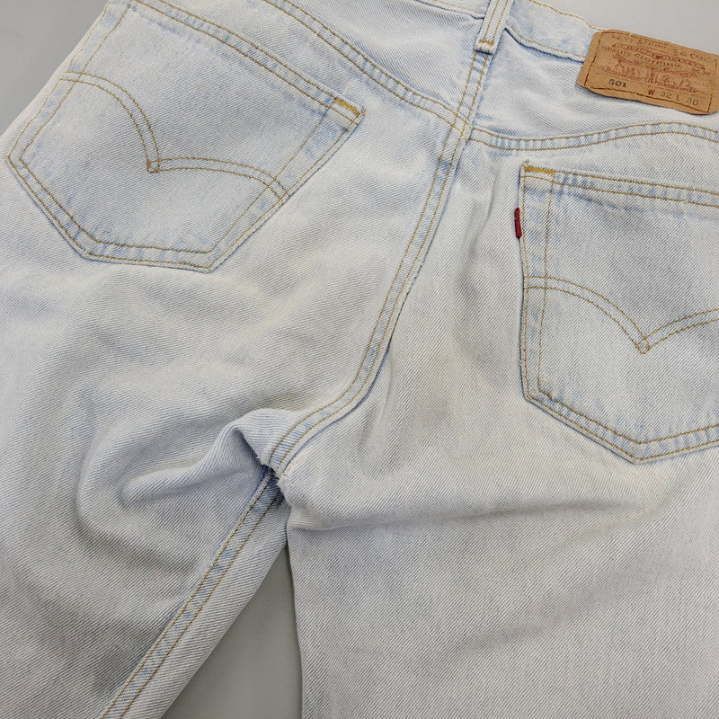 【現状渡し品】【メンズ】 Levi's リーバイス 501 DENIM PANTS 501-0134 デニムパンツ USA製 ジーンズ 157-260718-as-32-izu サイズ:32×30 カラー:ライトインディゴ 万代Net店