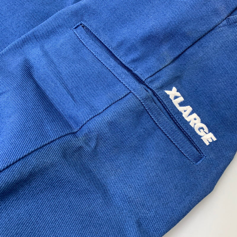 【中古品】【メンズ】 XLARGE エクストララージ × DICKIES ディッキーズ 101211031002 DOUBLE KNEE WORK PANTS ダブルニー ワーク パンツ ズボン ボトムス 153-260722-ya-05-izu サイズ:32 カラー:ブルー 万代Net店