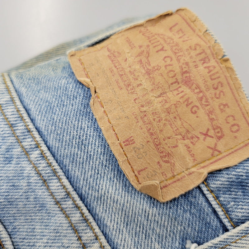 【現状渡し品】【メンズ】 Levi's リーバイス SMALL E 517 BOOTS CUT DENIM PANTS 517-0217 ブーツカット デニムパンツ ジーンズ 刻印650 USA製 均等V 157-260720-as-18-izu サイズ:28×34 カラー:ライトインディゴ 万代Net店