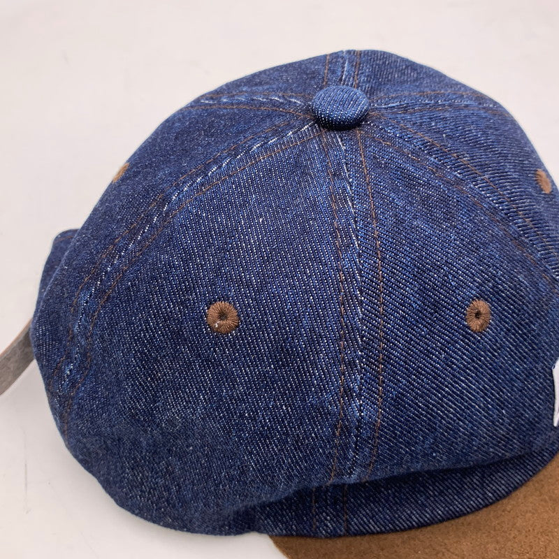 【中古品】【メンズ/レディース】 DESCENDANT ディセンダント SPY HOP 6PANEL CAP スパイホップ 6パネル キャップ 帽子 185-260721-as-05-izu サイズ:F カラー:インディゴ×ブラウン 万代Net店