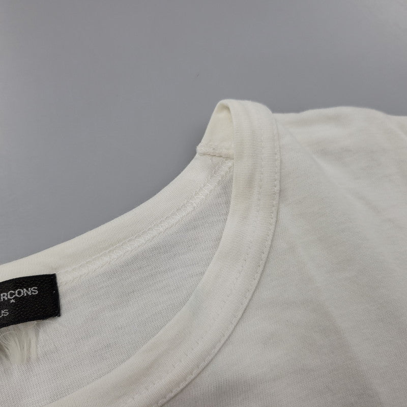 【中古品】【メンズ】 COMME DES GARCONS HOMME PLUS コムデギャルソンオムプリュス PS-T063 GOLDEN BOY期 07SS GRAPHIC S S TEE グラフィック Tシャツ 半袖 140-260726-yn-01-izu サイズ:S カラー:ホワイト 万代Net店
