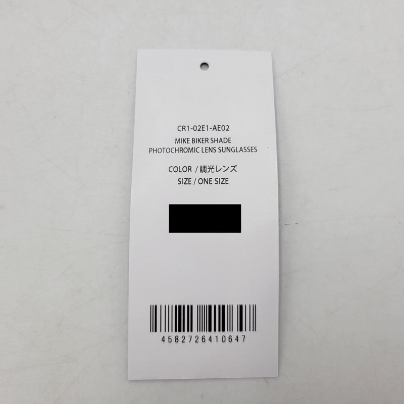 【中古品】【メンズ/レディース】 THE CRIMIE クライミー CR1-02E1-AE02 MIKE BIKER SHADE PHOTOCHROMIC LENS SUNGLASSES マイク バイカーシェード フォトクロミックレンズ (調光レンズ) サングラス 203-260727-ya-13-izu サイズ:ONESIZE カラー:ブラック 万代Net店