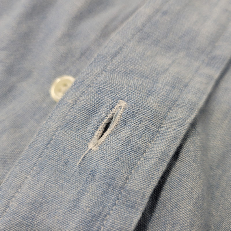 【中古品】【メンズ】 RALPH LAUREN ラルフローレン BLAIRE CHAMBRAY L S SHIRT ブレア シャンブレー ロングスリーブ シャツ トップス 長袖 146-260802-ya-05-izu サイズ:XXL カラー:ブルー 万代Net店