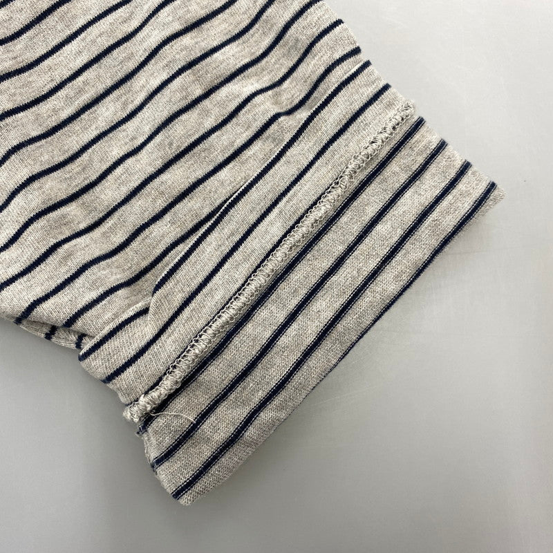 【中古品】【メンズ】 POLO BY RALPH LAUREN ポロバイラルフローレン 90S NAVY PONY BORDER LS POLO SHIRT ネイビー ポニー ボーダー ロングスリーブ ポロシャツ トップス 長袖 146-260731-cs-05-izu サイズ:XL カラー:グレー×ネイビー 万代Net店