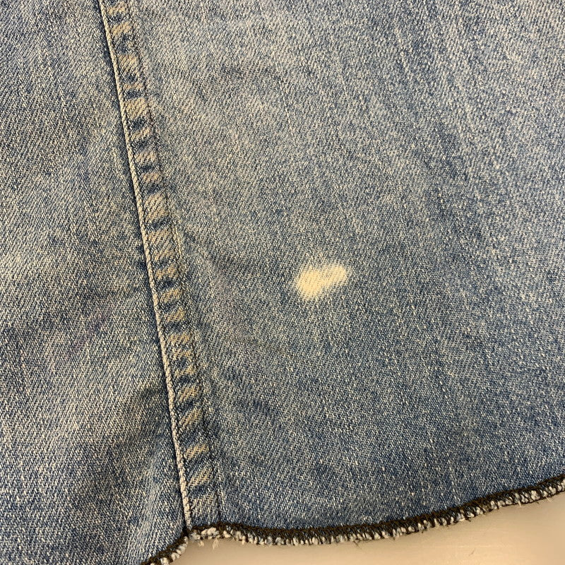 【中古品】【メンズ】 UNUSED アンユーズド DENIM WESTERN LS SHIRT デニム ウエスタン ロングスリーブ シャツ トップス 長袖 140-260807-cs-13-izu サイズ:2 カラー:ライトインディゴ 万代Net店