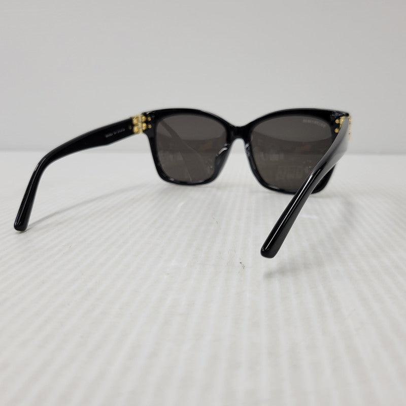 【中古品】【メンズ/レディース】 BALENCIAGA バレンシアガ SQUARE SUNGLASSES BB0102SA スクエア サングラス 小物 服飾雑貨 183-260805-ay-15-izu サイズ:57口16-145 カラー:ブラック 万代Net店