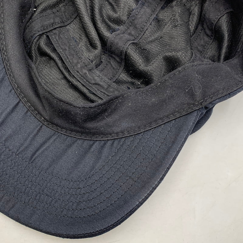 【中古品】【メンズ/レディース】 SUPREME シュプリーム × BUCOL ブコル 17FW RAW SILK CAMP CAP ロウ シルク キャンプ キャップ 帽子 185-260809-ya-07-izu サイズ:F カラー:ブラック 万代Net店
