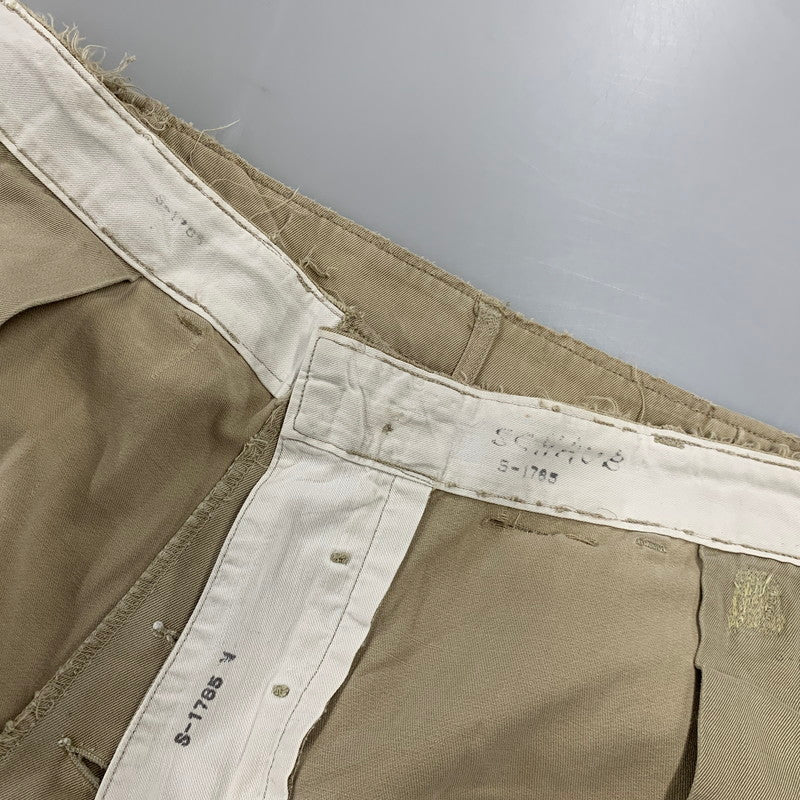 【現状渡し品】【メンズ】 U.S.ARMY ユーエスアーミー S-1785 40-50S M-45 KHAKI CHINO TROSERS カーキ チノ トラウザーズ ズボン ボトムス 157-260809-ya-12-izu サイズ:下記参照 カラー:ベージュ 万代Net店
