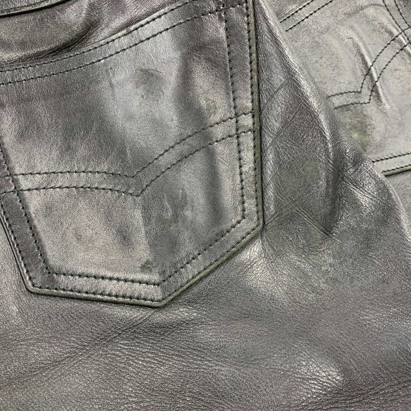【中古品】【メンズ】 AERO LEATHER エアロレザー HORSEHIDE PANTS ホースハイド パンツ ボトムス ズボン 156-260812-cs-04-izu サイズ:32 カラー:ブラック 万代Net店