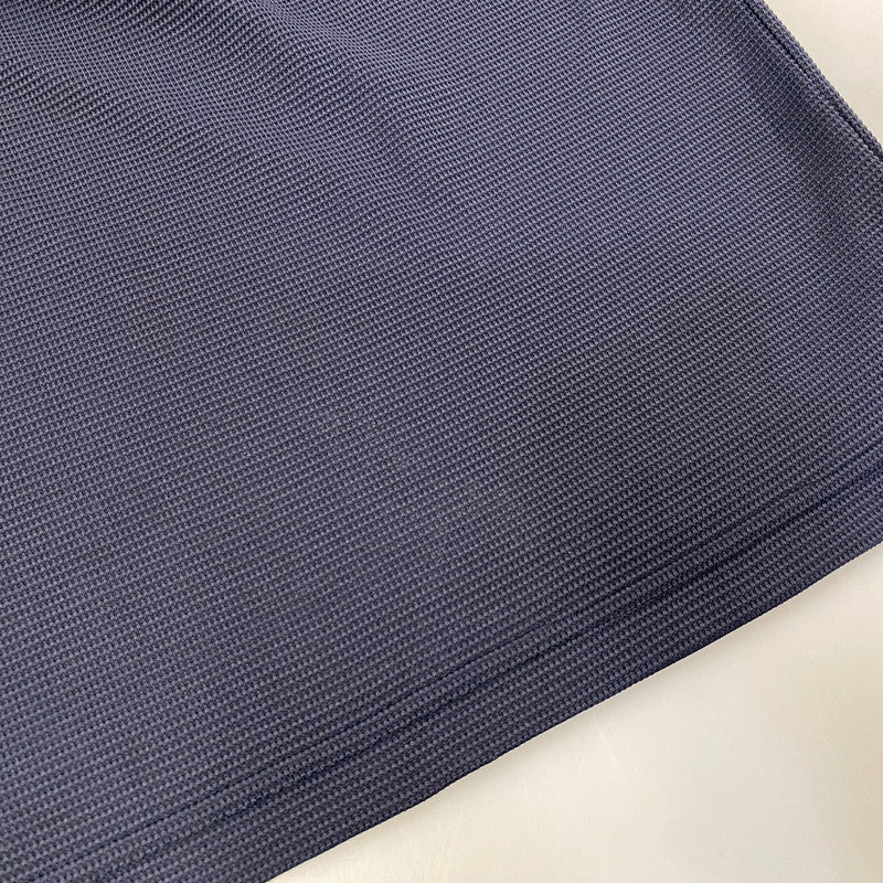 【中古品】【メンズ】 VERSACE SPORT ヴェルサーチ スポーツ HALFZIP SS WAFFLE POLO SHIRT ハーフジップ ショートスリーブ ワッフル ポロ シャツ トップス 半袖 141-260819-cs-15-izu サイズ:48 カラー:ネイビー 万代Net店