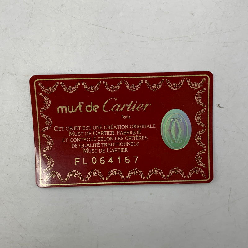 【中古品】【レディース】 CARTIER カルティエ MUST LINE HANDBAG マストライン ハンドバッグ カバン 180-260811-kh-16-izu カラー:レッド系 万代Net店