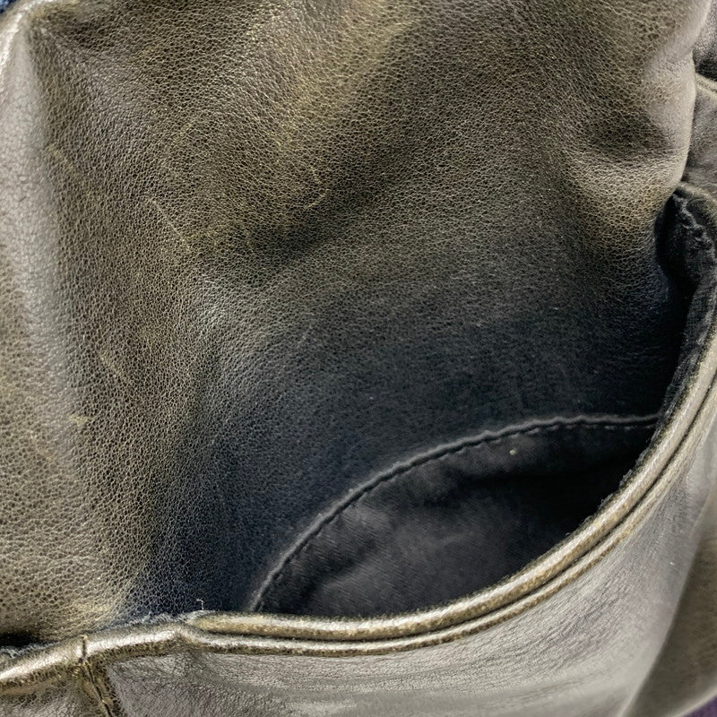 【中古品】【メンズ/レディース】 CORNELIAN TAURUS BY DAISUKE IWANAGA コーネリアンタウラス バイ ダイスケ イワナガ COW LEATHER SHOULDER BAG カウ レザー ショルダー バッグ カバン 鞄 188-260814-cs-04-izu カラー:ブラック 万代Net店