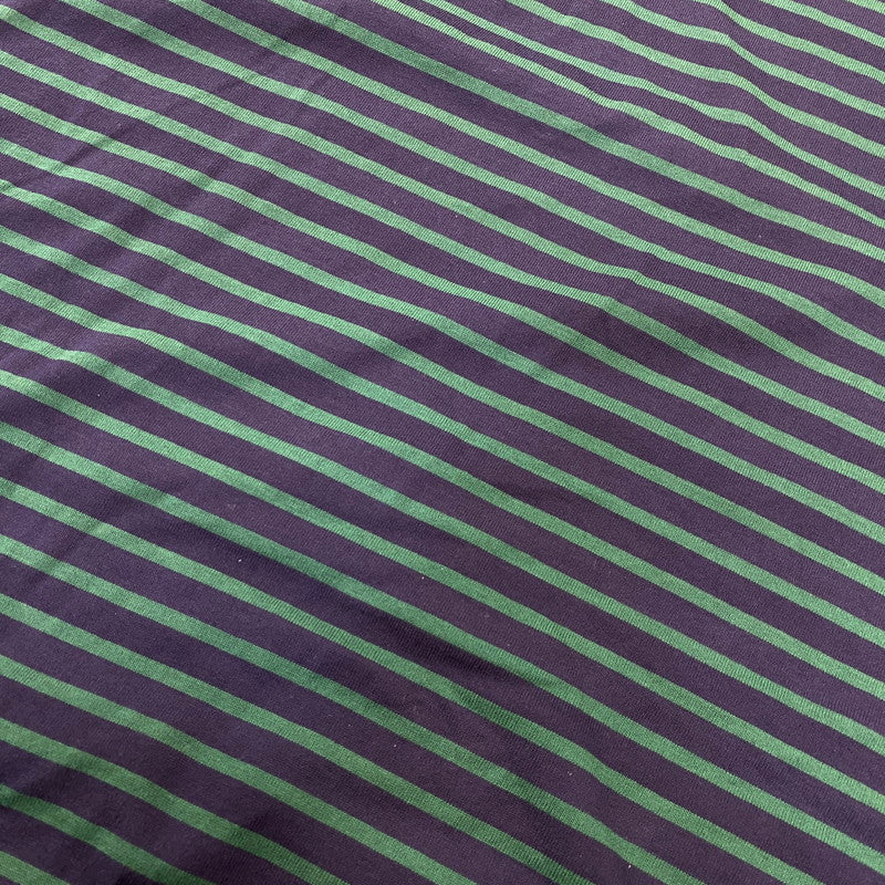 【中古品】【メンズ】 is-ness イズネス BALLOON STRIPES L/S TEE バルーン ロングスリーブTシャツ ボーダー 長袖 140-260818-as-02-izu サイズ:L カラー:ネイビー×グリーン 万代Net店