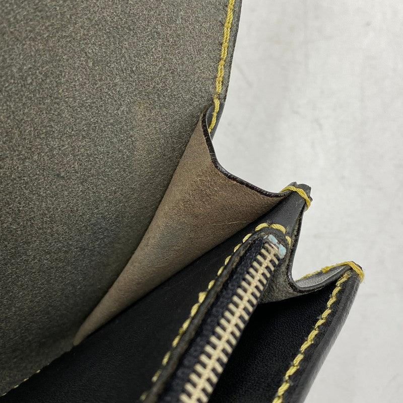 【中古品】【メンズ】 SAAD サード LEATHER FLAP BUTTON LONG WALLET レザーフラップボタン ロングウォレット 長財布 200-260820-as-11-izu カラー:ブラック 万代Net店