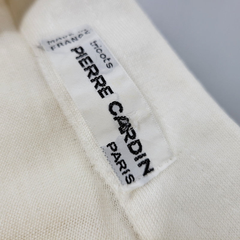 【中古品】【メンズ】 Pierre Cardin ピエールカルダン KNIT S/S SHIRT ニット 半袖 シャツ フランス製 141-260829-as-10-izu サイズ:6 カラー:アイボリー 万代Net店