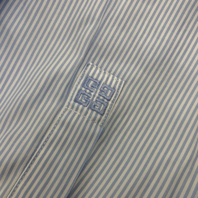 【中古品】【メンズ】 GIVENCHY ジバンシィ STRIPE DRESS SHIRT ストライプ ドレス シャツ トップス 長袖 141-260910-cs-25-izu サイズ:42 カラー:ライトブルー 万代Net店