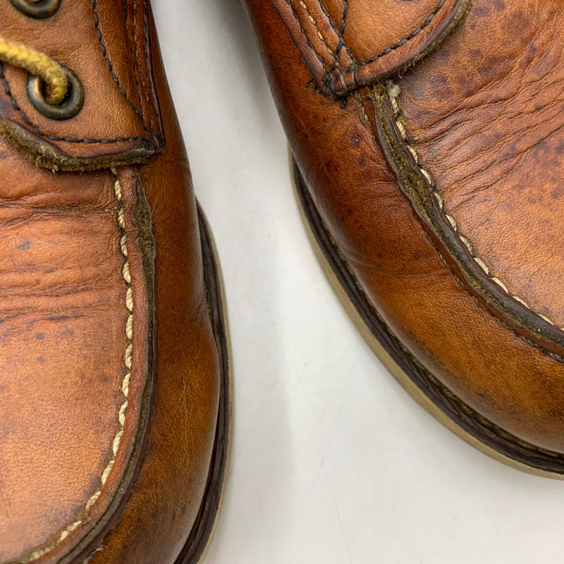 【現状渡し品】【メンズ】 RED WING レッドウィング 6-INCH CLASSIC MOC 875 6インチ クラシックモック USA製 刺繍羽タグ ブーツ 靴 164-260903-as-01-izu サイズ:7 1/2 カラー:ブラウン 万代Net店