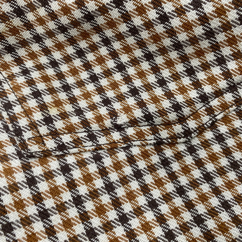 【中古品】【メンズ】 LEVI'S リーバイス 42TALON ZIP タロン ジップ 黒タブ BIG-E 70-80S CHECK FLARE PANTS チェック フレア パンツ ズボン ボトムス 157-260919-ya-09-izu サイズ:下記参照 カラー:ブラウン系 万代Net店