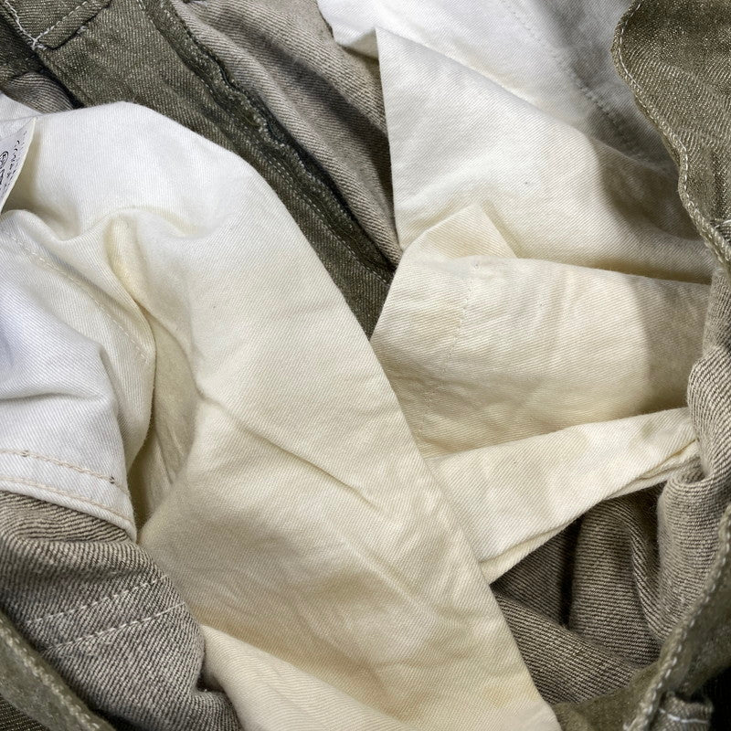 【中古品】【メンズ】 COMME des GARCONS HOMME コムデギャルソンオム LINEN COTTON PANTS HP-02030S AD1999 リネン コットン パンツ 151-260917-as-11-izu サイズ:S カラー:オリーブ 万代Net店