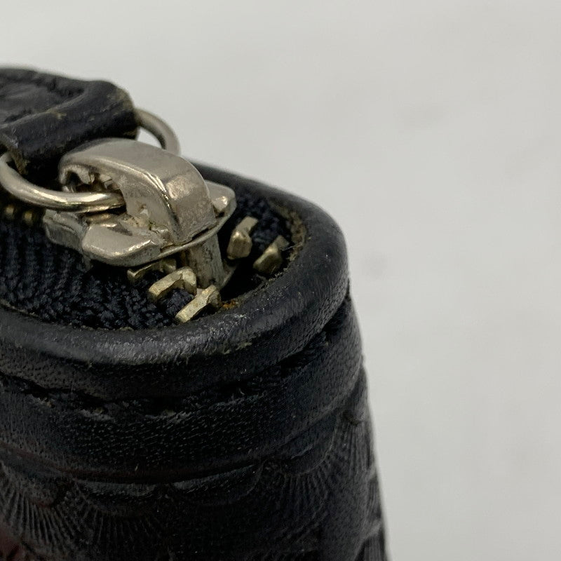 【中古品】【メンズ/レディース】 SAAD サード ROUND FASTENER COIN CASE ラウンドファスナー コインケース 財布 200-260919-as-25-izu カラー:ブラック 万代Net店