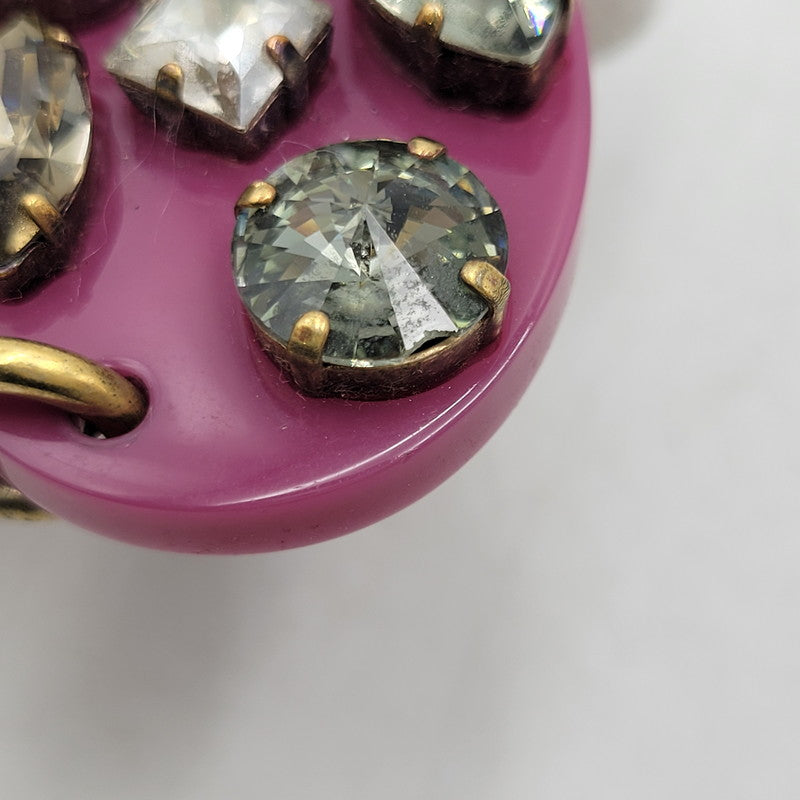 【中古品】【レディース】 GUCCI グッチ HEART BIJOU CHARM ハート ビジュー チャーム キーホルダー アクセサリー 182-260928-ay-07-izu カラー:ピンク系 万代Net店