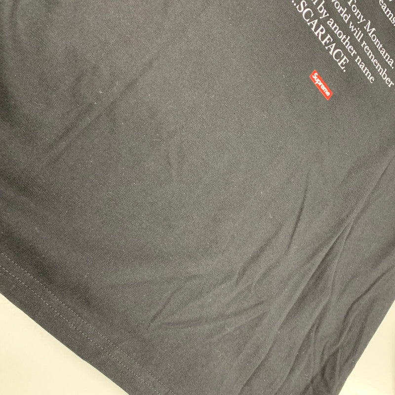 【中古品】【メンズ】 SUPREME シュプリーム SCARFACE SPLIT TEE スカーフェイス スプリット Tシャツ トップス 半袖 149-261027-ya-04-izu サイズ:M カラー:ブラック 万代Net店