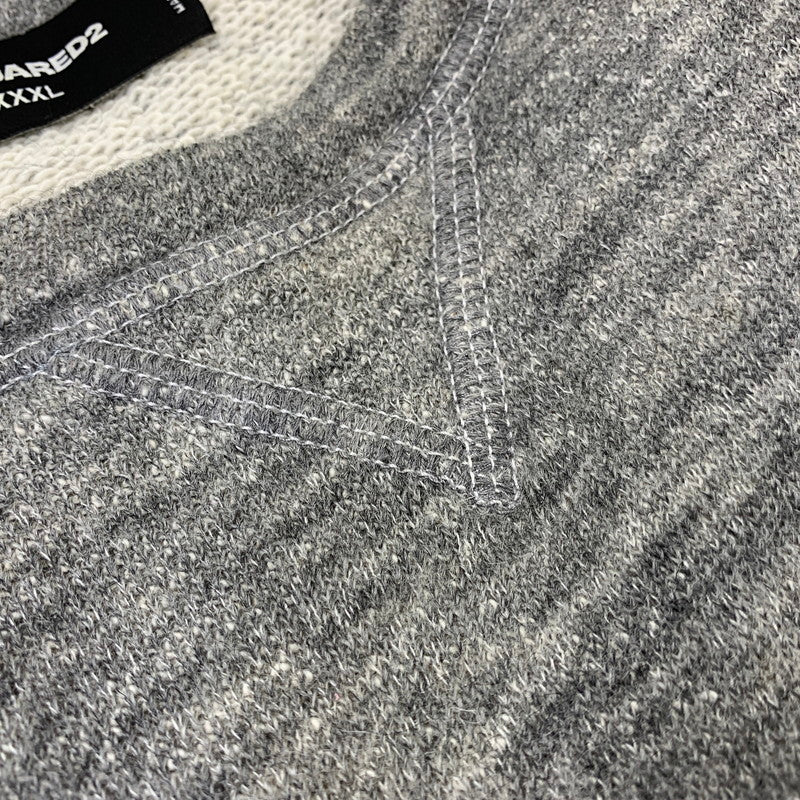 【中古品】【メンズ】 DSQUARED2 ディースクエアード GYM SWEAT SHIRT S71GU0192 スウェットシャツ 141-261013-as-05-izu サイズ:XXXL カラー:グレー 万代Net店