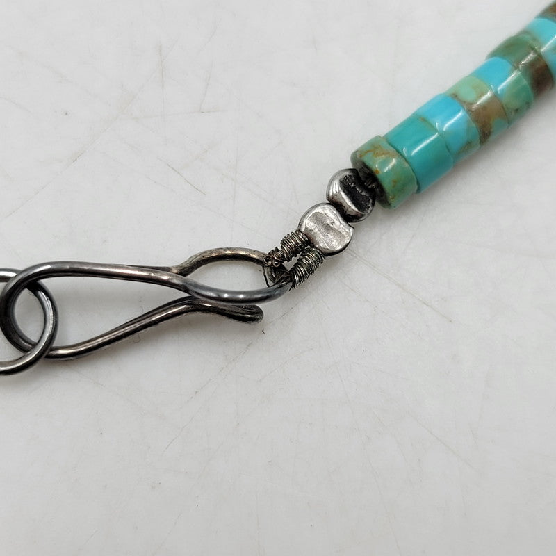 【中古品】【メンズ/レディース】 USED NAVAJO TURQUOISE BEADS NECKLACE ナバホ ターコイズ ビーズ ネックレス アクセサリー 191-261006-cs-21-izu カラー:ターコイズブルー 万代Net店