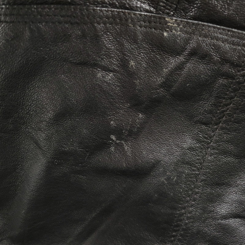 【中古品】【メンズ】 WEEKENDS ウィークエンド LEATHER JACKET レザージャケット アウタートップス 146-261010-sm-09-izu サイズ:M カラー:ブラック 万代Net店