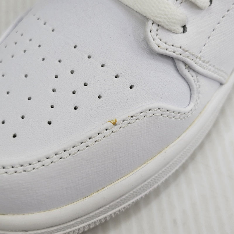 【中古品】【メンズ】 NIKE ナイキ AIR JORDAN 1 MID 554724-100 エア ジョーダン 1 ミッド スニーカー 靴 160-261010-as-12-izu サイズ:27cm カラー:WHITE/WHITE-COOL GREY 万代Net店