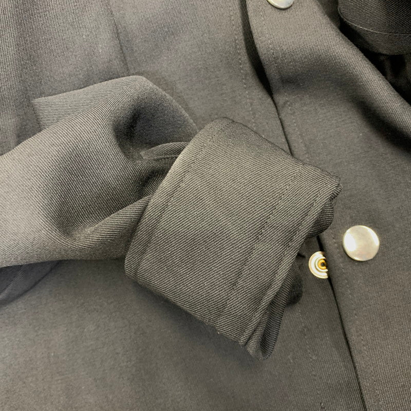【中古品】【メンズ】 THE RERACS ザリラクスザリアルマッコイズ 22FW-REBL-323-ESP WOOL SNAPBUTTON SHIRT JACKET ジャケット アウター 140-261017-sm-11-izu サイズ:48 カラー:ブラック 万代Net店