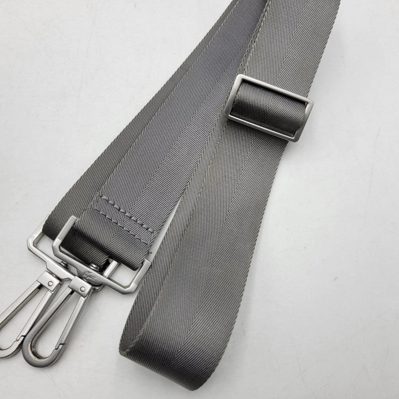 【中古品】【メンズ/レディース】 LACOSTE ラコステ NH3650L THE BLEND MONOGRAM REPORTER BAG ザ ブレンド モノグラムリポーター バッグ カバン 鞄 188-261018-ms-06-izu カラー:グレー 万代Net店