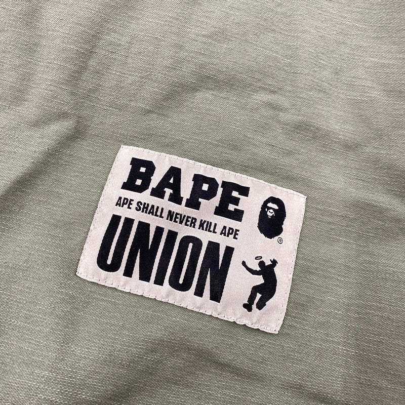 【中古品】【メンズ】 A BATHING APE アベイシングエイプ×UNION 001LJJ731906C WASHED COACH JACKET ウォッシュド コーチ ジャケット アウター 142-261027-yn-08-izu サイズ:M カラー:オリーブ 万代Net店