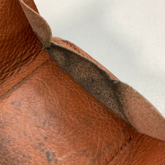 【中古品】【メンズ】 IL BISONTE イルビゾンテ レザー コンパクトウォレット ブランド 財布 201-240812-gm-4-fuz カラー:オレンジブラウン 万代Net店