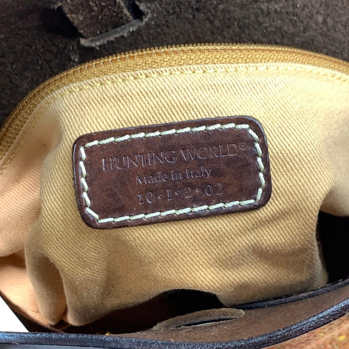 【中古品】【レディース】 HUNTING WORLD ハンティングワールド トートバッグ ブランド バッグ カバン 188-240213-gm-26-fuz カラー:ブラウン 万代Net店