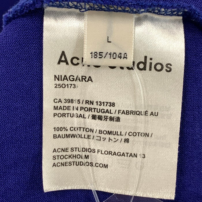 【中古品】【メンズ】 ACNE STUDIOS アクネストゥディオズ NIAGARA TEE 半袖Tシャツ カットソー トップス ブランド 古着 141-240727-gm-9-fuz サイズ:L カラー:ブルー 万代Net店