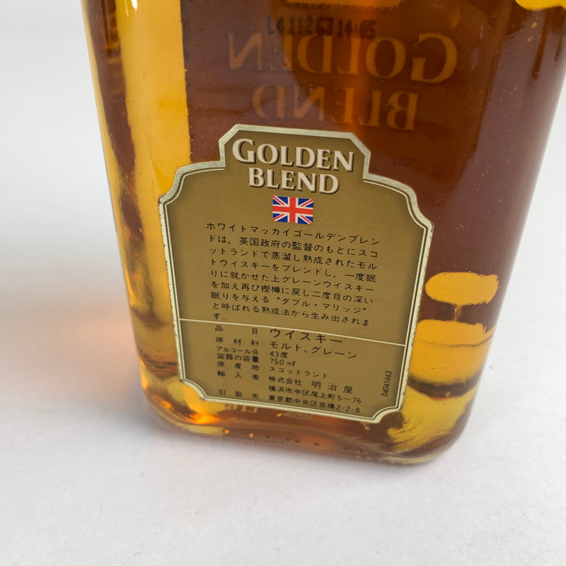 【未使用品】 未開栓 WHYTE&MACKAY GOLDEN BLEND 750ml / ホワイト&マッカイ ゴールデンブレンド デラックス スコッチウイスキー 214-250707-nm-02-fuz 万代Net店