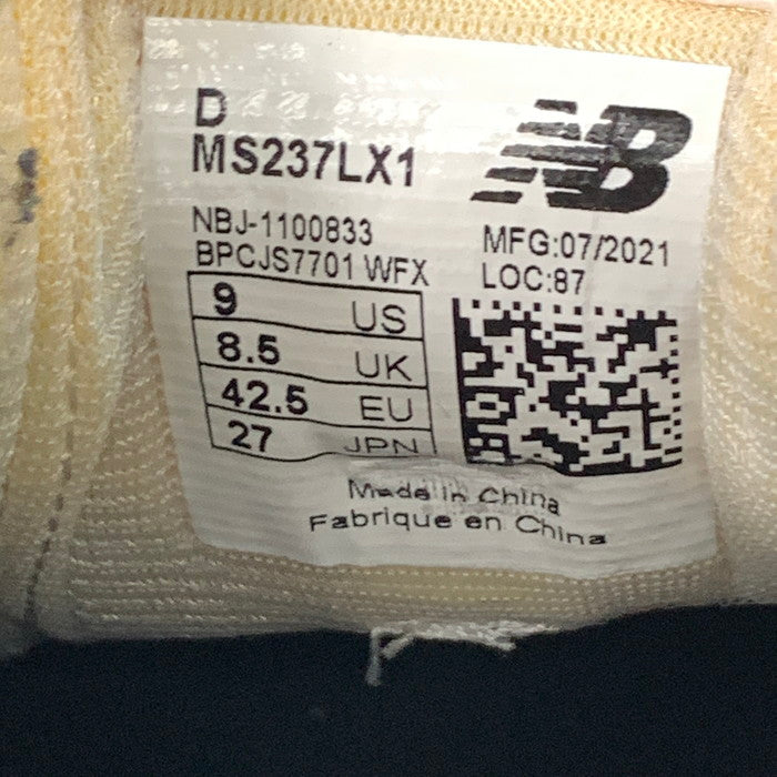 【中古品】【メンズ】 NEW BALANCE ニューバランス MS237LX1 コーデュロイ スニーカー シューズ 靴 162-240812-gm-33-fuz サイズ:27cm カラー:ネイビー 万代Net店