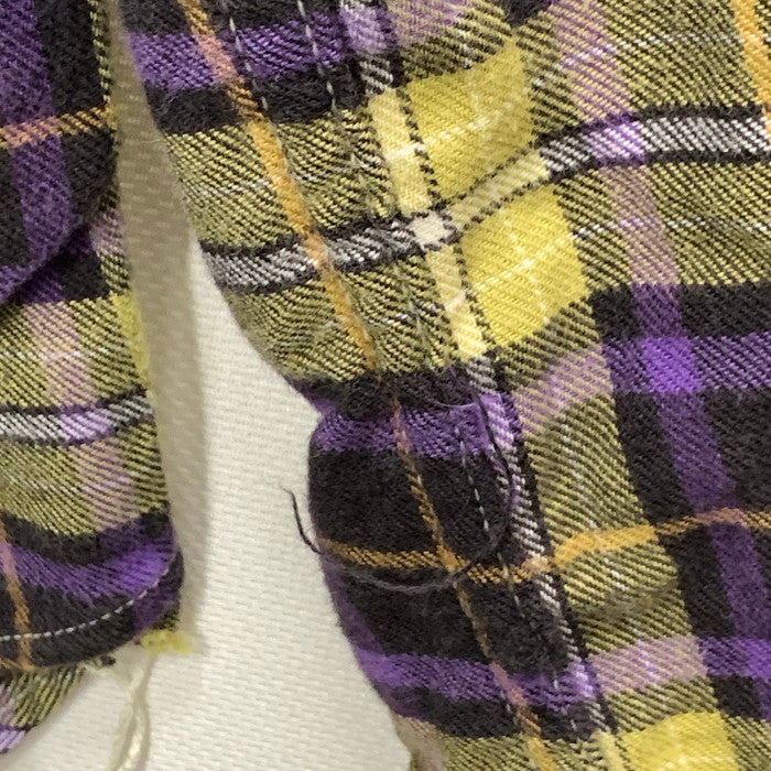 【中古品】【メンズ】 REMI RELIEF レミレリーフ 長袖シャツ トップス ブランド 古着 140-240922-gm-19-fuz サイズ:M カラー:グリーン パープル 万代Net店