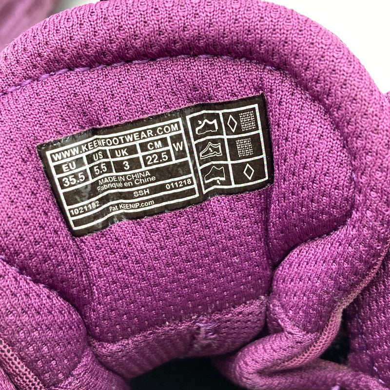 【中古品】【レディース】 KEEN キーン 1021182 TERRADORA EVO MID テラドーラ エヴォ ミッド スニーカー 靴 162-260929-vt-86-fuzh サイズ:22.5cm カラー:パープル 万代Net店