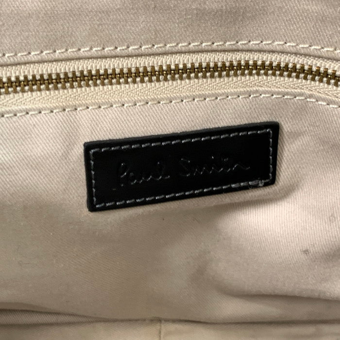 【中古品】【メンズ/レディース】 Paul Smith ポール・スミス エナメル ハンドバッグ ブランド バッグ カバン 188-241130-gm-07-fuz カラー:ブラック 万代Net店