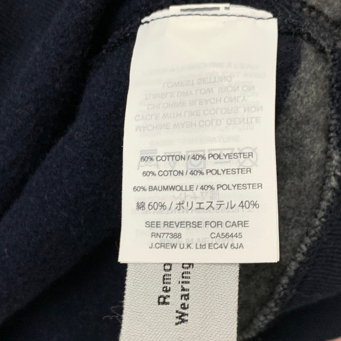 【中古品】【メンズ】 J.CREW スウェット トップス アウター ブランド 古着 145-250105-gm-19-fuz サイズ:S カラー:ネイビー グレー ボーダー 万代Net店