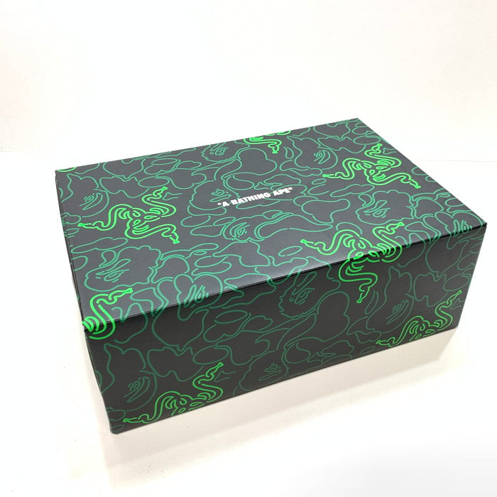 【中古品】【メンズ】 A BATHING APE アベイシングエイプ RAZER M191902 BAPE STA ベイプスタ シューズ 靴 スニーカー 162-241229-gm-29-fuz サイズ:26cm カラー:ネオン グリーン カモフラ 万代Net店