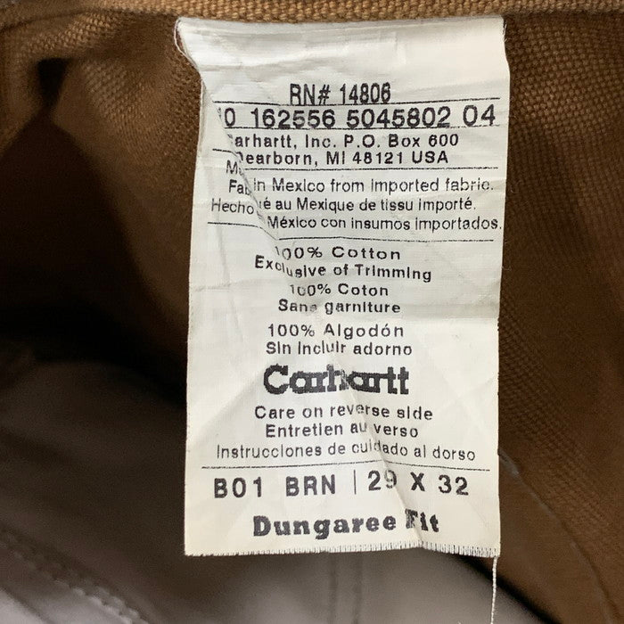 【中古品】【メンズ】 カーハート ダブルニーペインターパンツ ボトムス ブランド 古着 156-250118-gm-35-fuz サイズ:29×32 カラー:ブラウン 万代Net店