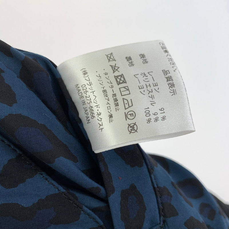 【中古品】【メンズ】 THE FLAT HEAD フラットヘッド レーヨンツイルジャケット スカジャン ドラゴン刺繍 裏地レオパード柄 145-250310-nm-02-fuz サイズ:40 カラー:ブラック 万代Net店